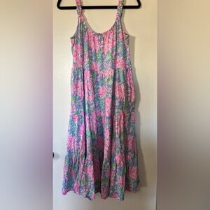 EUC Lilly Pulitzer Loro Midi Dress - Sunrise Bay - Medium